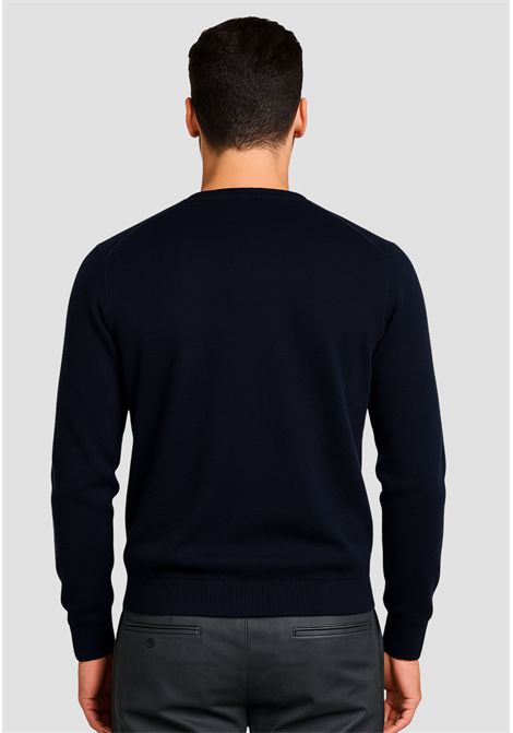 Cardigan in lana e cotone navy blue SUN68 | K4510307