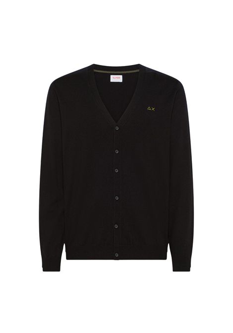 SUN68  Cardigan in lana e cotone nero SUN68 | K4510311