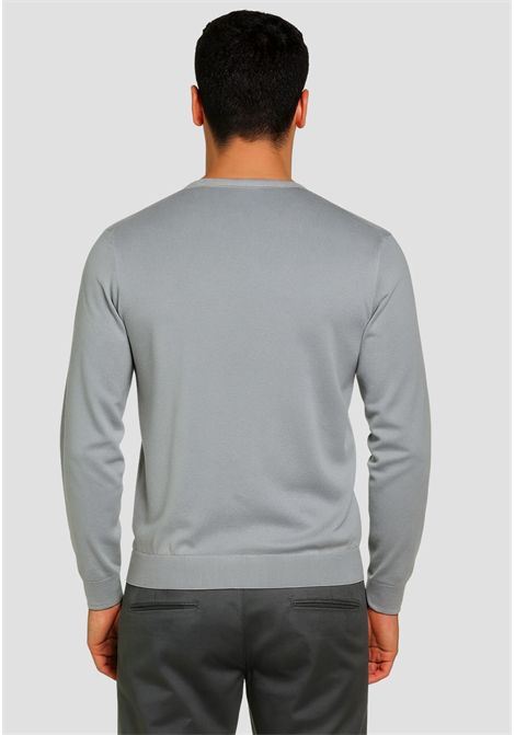 Cardigan in lana e cotone grigio medio SUN68 | K4510334