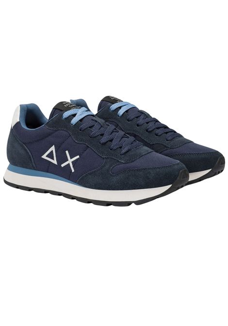 Sneaker Tom in nylon e suede navy blue SUN68 | Z4510107