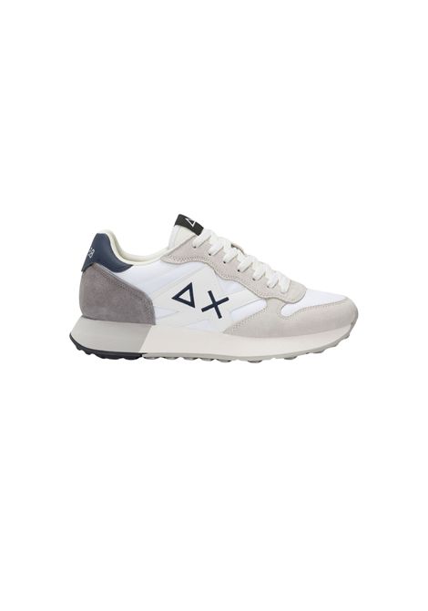 Sneaker Jaki Solid in nylon e suede bianco SUN68 | Z4511301