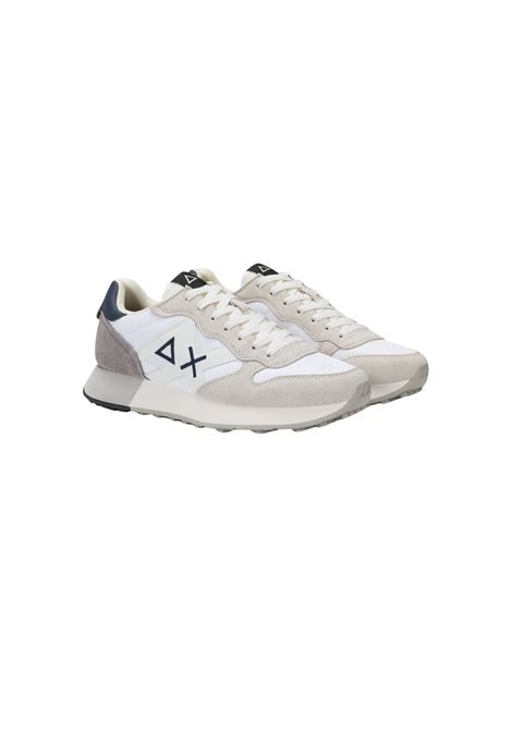 Sneaker Jaki Solid in nylon e suede bianco SUN68 | Z4511301