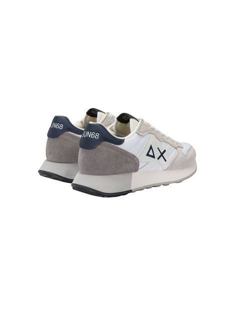 Sneaker Jaki Solid in nylon e suede bianco SUN68 | Z4511301