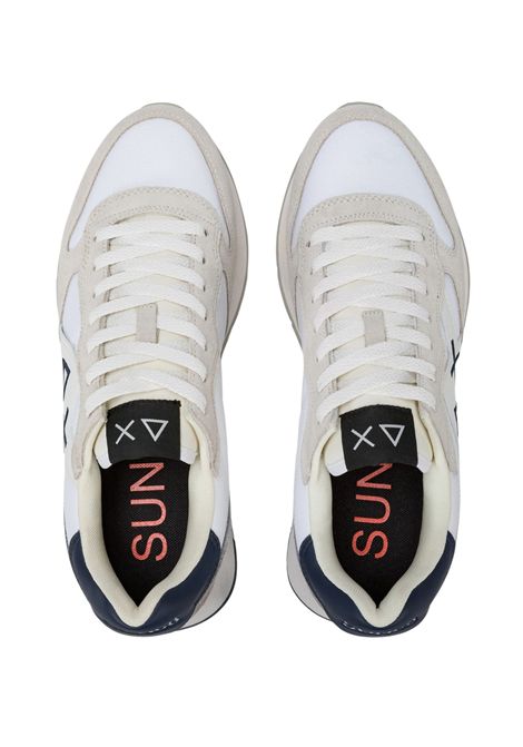 Sneaker Jaki Solid in nylon e suede bianco SUN68 | Z4511301