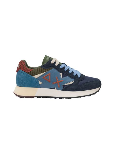 Sneaker Jaki Winter in nylon e suede navy blue SUN68 | Z4511707