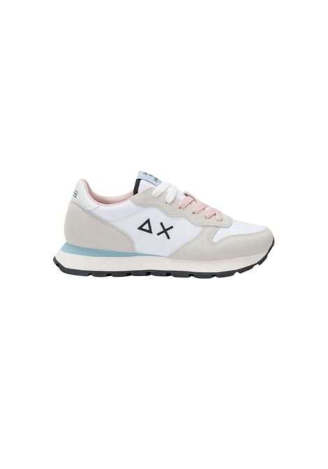 Sneaker Ally Solid in nylon e suede bianco SUN68 | Z4520101