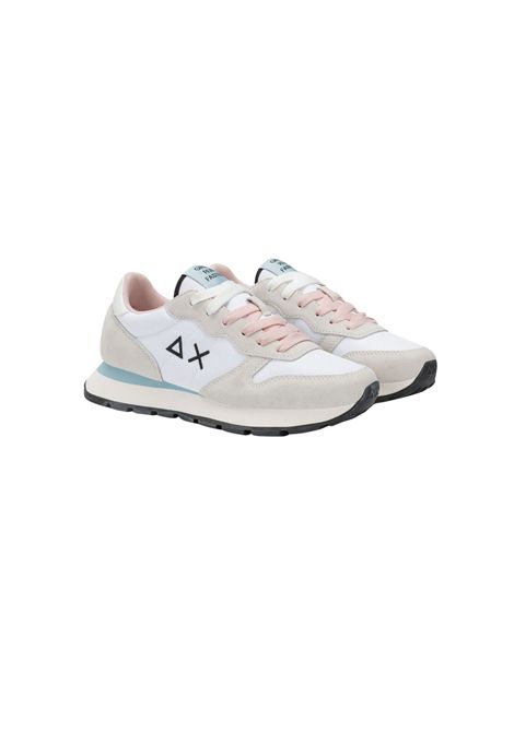 Sneaker Ally Solid in nylon e suede bianco SUN68 | Z4520101