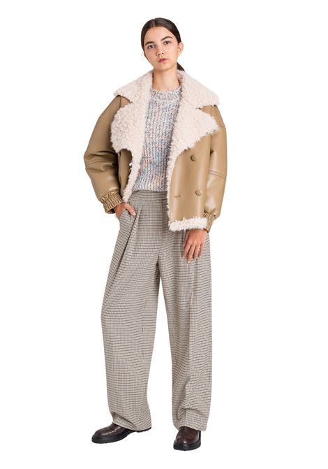 Twinset Giacca in ecopelle con dettagli in shearling TWINSET | 252AP215012564