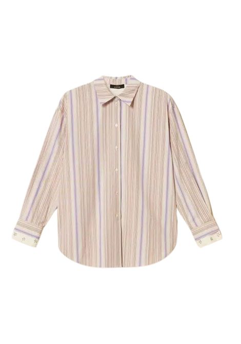 Camicia a Righe in Popeline con Fiocco Rimovibile  Actitude Revive TWINSET | 252AP234012666