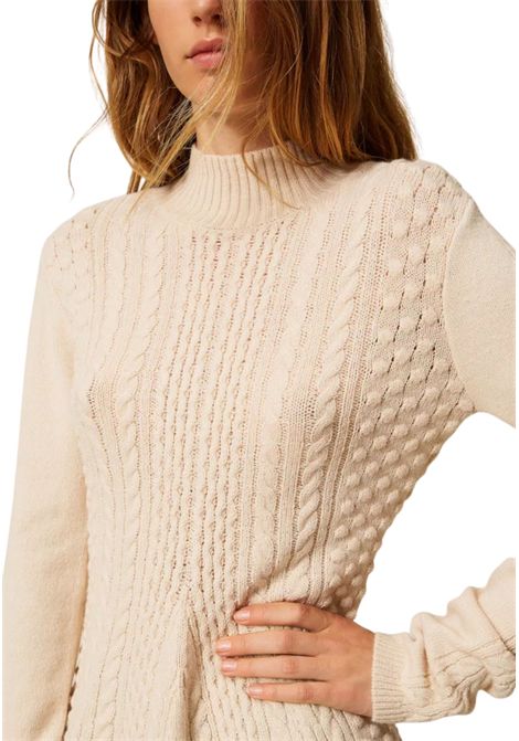 Maglia lupetto a trecce TWINSET | 252AP311012610