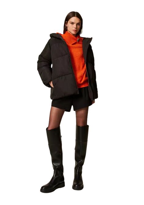 Puffer jacket Actitude con cappuccio TWINSET | 252AT217000006