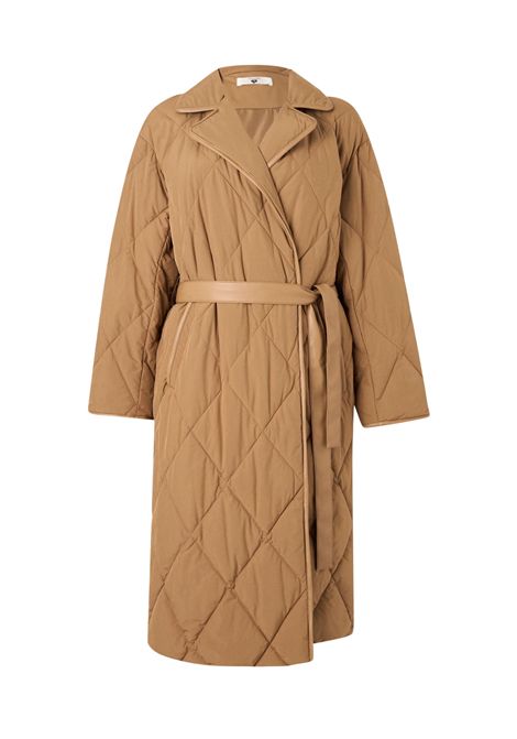 Cappotto Trapuntato Lungo con Cintura TWINSET | 252LI2CBB00044