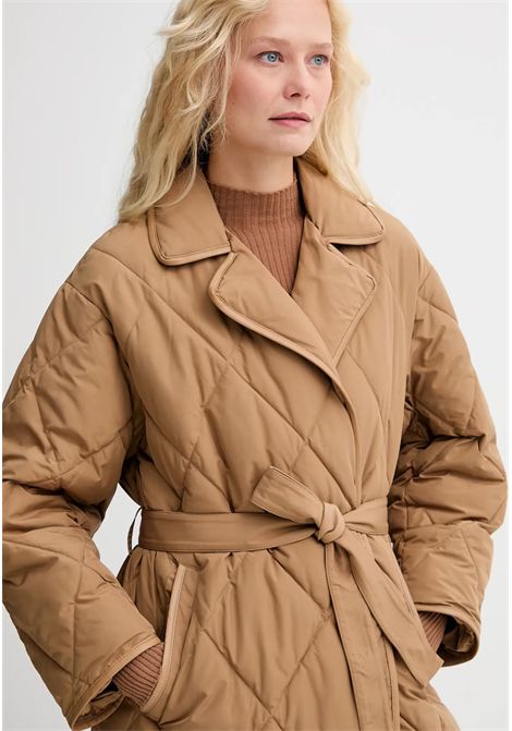 Cappotto Trapuntato Lungo con Cintura TWINSET | 252LI2CBB00044