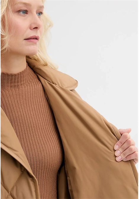 Cappotto Trapuntato Lungo con Cintura TWINSET | 252LI2CBB00044