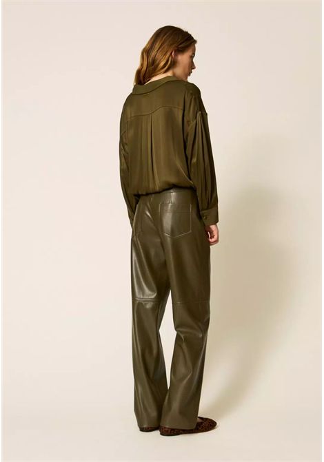 Pantaloni cigarette in similpelle TWINSET | 252LI2EBB12665