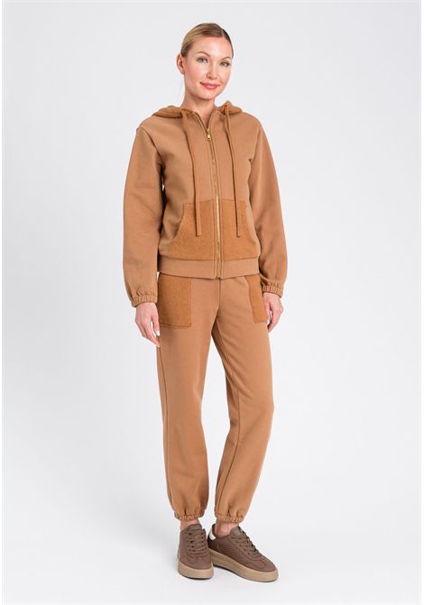 Felpa con cappuccio e zip frontale TWINSET | 252LL2CCC00044
