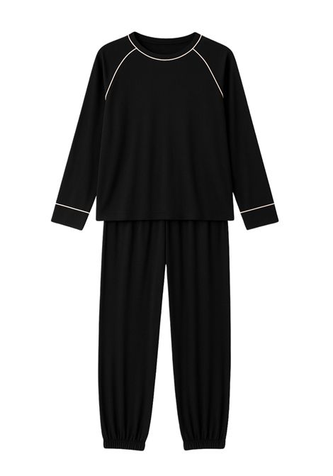 Pigiama donna in tessuto morbido con profilo a contrasto TWINSET | 252LL2FCC13140