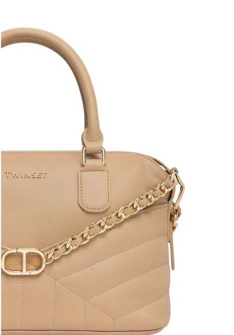 Borsa a mano Twinset beige effetto trapuntato TWINSET | 252TB732512129