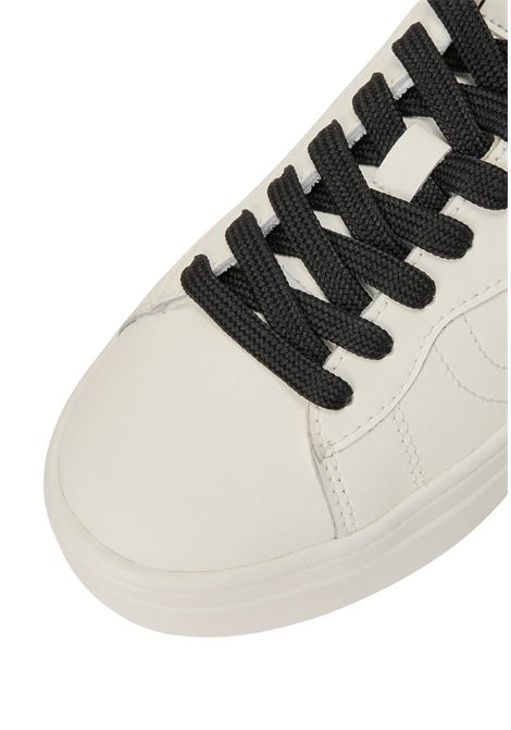 Sneakers platform in pelle con logo TWINSET | 252TCP02401870