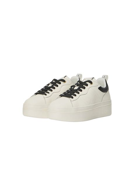 Sneakers platform in pelle con logo TWINSET | 252TCP02401870