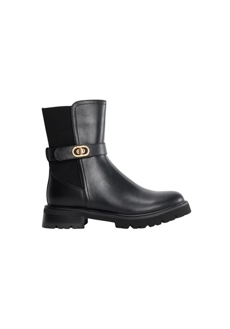Stivaletti Chelsea in pelle sintetica e tessuto TWINSET | 252TCP19400006