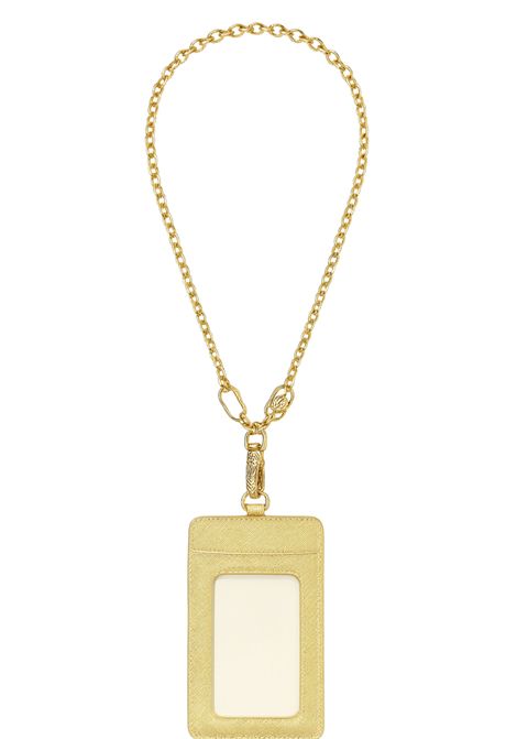 Porta badge Twinset con catena in metallo dorato TWINSET | 252TH703010366