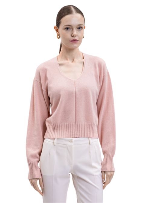 Twinset Actitude  Maglia rosa scollo a V TWINSET | 252TP349312809