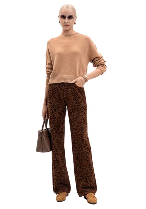 Maglione marrone in lana e cashmere TWINSET | 252TP358012789