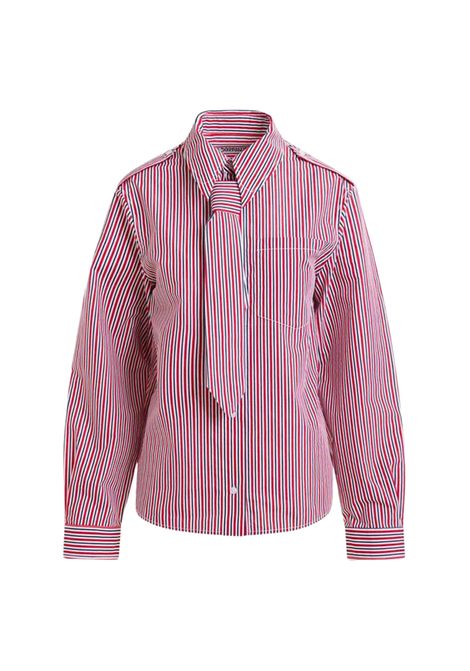 Camicia boxy a righe con fiocco removibile  Essentiel Antwerp Essentiel antwerp | IGOLD SHIRT WITH TIEI2BI