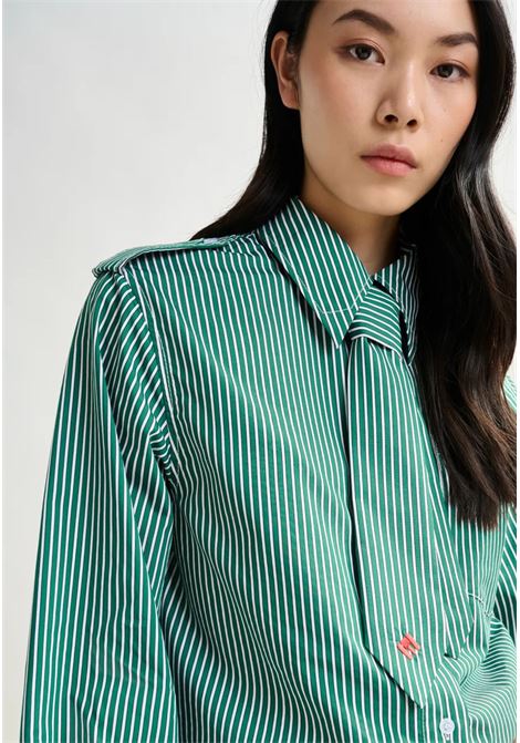 Camicia boxy a righe con fiocco removibile  Essentiel Antwerp Essentiel antwerp | IGOLD SHIRT WITH TIEI3PC