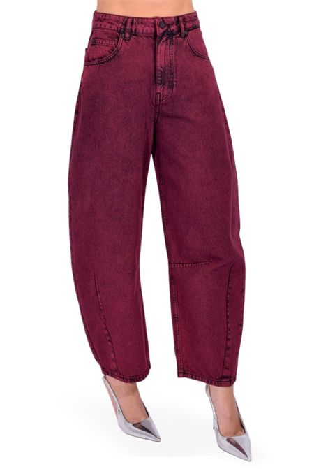 Jeans Barrel Leg Impressive Overdye  Margot Mauve Essentiel antwerp | IMPRESSIVE OVER DYEMM30