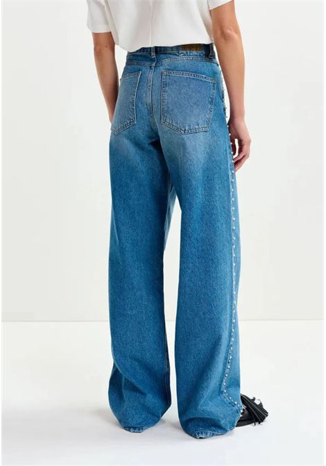 Jeans in denim con perle e borchie  Essentiel Antwerp Essentiel antwerp | INTERESTING EMBOBI31