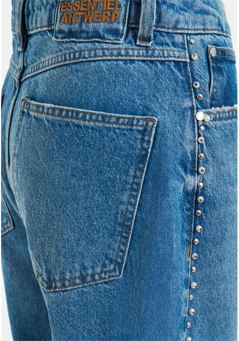 Jeans in denim con perle e borchie  Essentiel Antwerp Essentiel antwerp | INTERESTING EMBOBI31