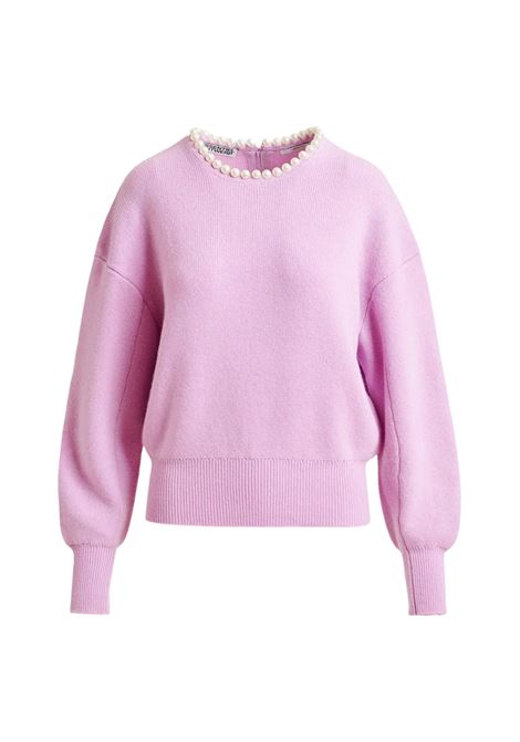 Essentiel Antwerp  Maglione rosa con perle Essentiel antwerp | INTI PULLOVER WITH BEADSLC07