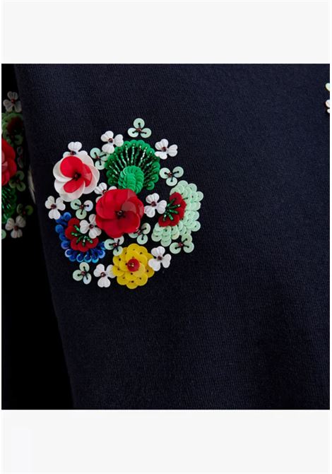 Essentiel Antwerp  Felpa in cotone con ricami floreali e paillettes Essentiel antwerp | ITRO EMBROIDERED SWEATI1NA