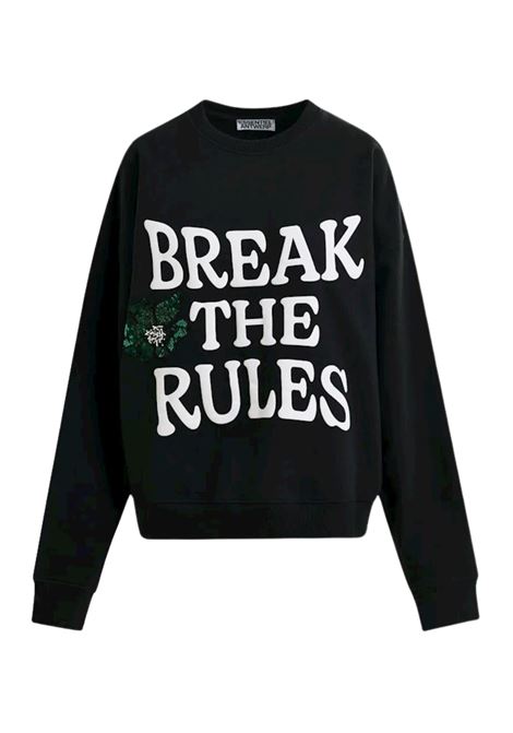 Essentiel Antwerp  Felpa in cotone con stampa Break The Rules Essentiel antwerp | IXPERIENCE EMBOI3BL