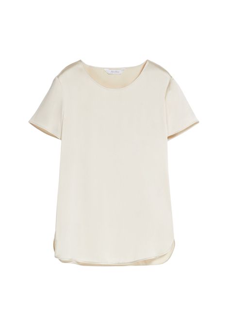 Max Mara Leisure - T-shirt in raso di seta stretch Max Mara LEISURE | CORTONABEIGE
