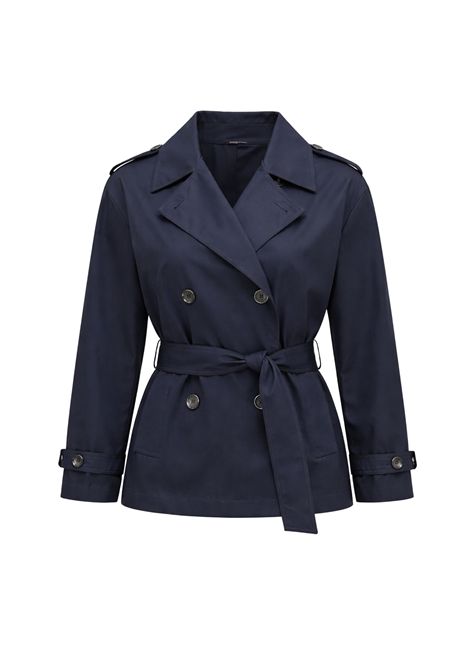 Impermeabile corto doppiopetto in cotone stretch Max Mara Studio | ABISSI004