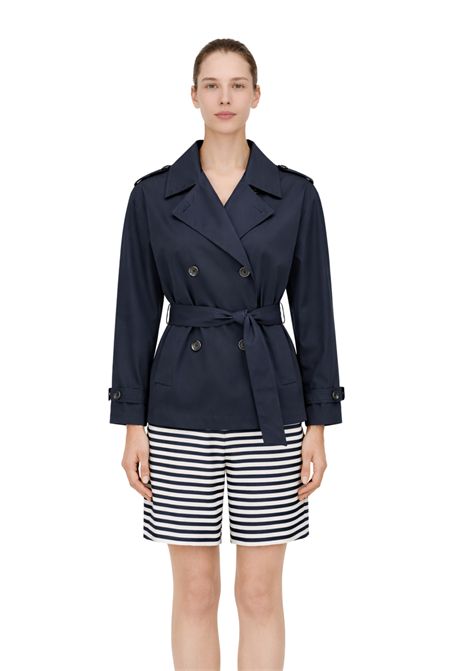 Impermeabile corto doppiopetto in cotone stretch Max Mara Studio | ABISSI004