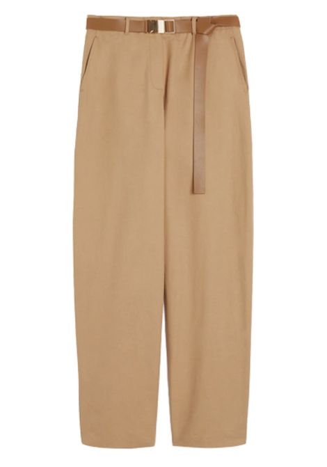 Max Mara Studio  Pantalone BLEU in cotone colore cammello Max Mara Studio | BLEU001