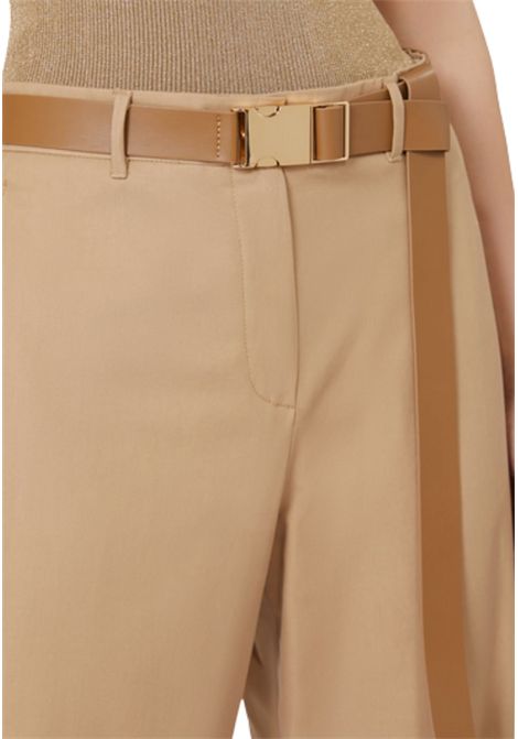 Max Mara Studio  Pantalone BLEU in cotone colore cammello Max Mara Studio | BLEU001