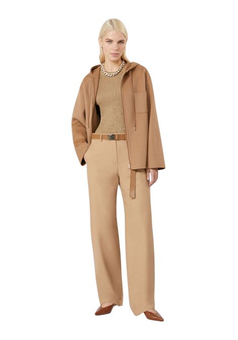 Max Mara Studio  Pantalone BLEU in cotone colore cammello Max Mara Studio | BLEU001
