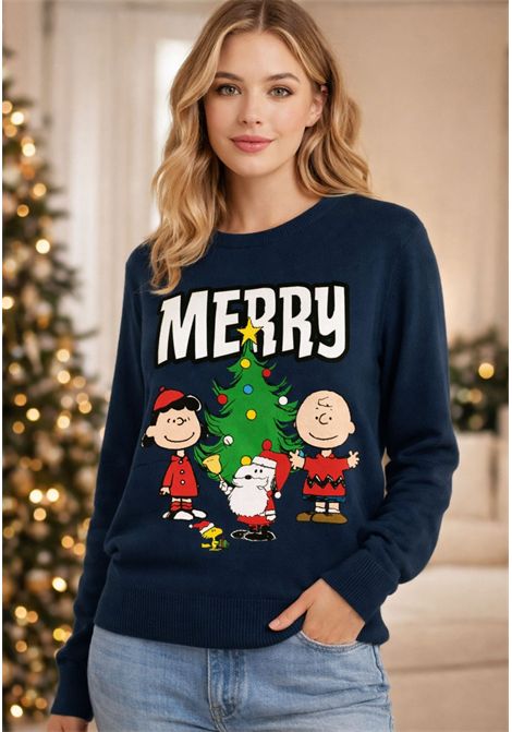 Maglione Girocollo New Queen in Misto Cashmere  MC2 Saint Barth MC2 SAINT BARTH | NEW QUEEN PEANUTS61