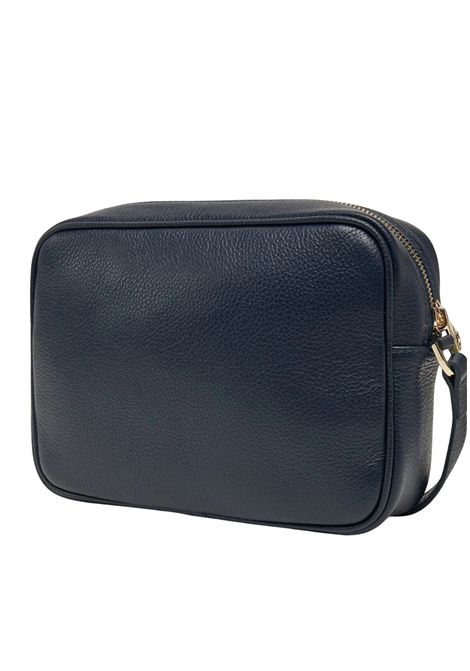Borsa a Tracolla Patrizia Pepe in Pelle Martellata  Navy Patrizia Pepe | CB0071/L001C789