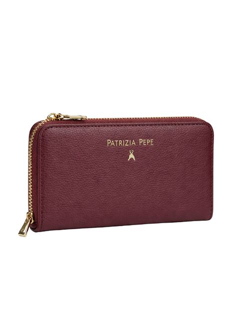 Portafoglio lungo Patrizia Pepe in pelle martellata Patrizia Pepe | CQ4879/L001845