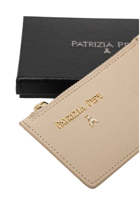 Portacarte Patrizia Pepe in pelle con logo Fly Patrizia Pepe | CQ9105/L001B524