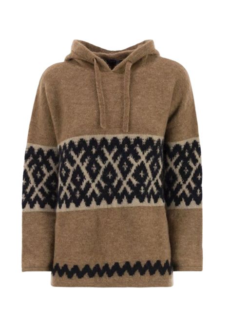 'S Max Mara  Maglia Ivan con cappuccio in jacquard mohair blend S'MaxMara | IVAN005