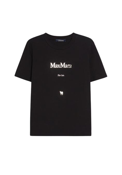 S Max Mara  T-shirt in cotone con stampa The Cube S'MaxMara | QUIETO011