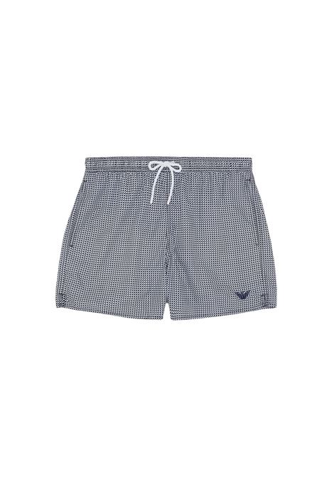 Boxer swimsuit with micro pattern EMPORIO ARMANI | 2117402R42896910