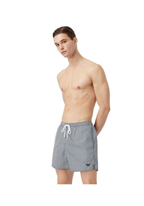 Boxer swimsuit with micro pattern EMPORIO ARMANI | 2117402R42896910
